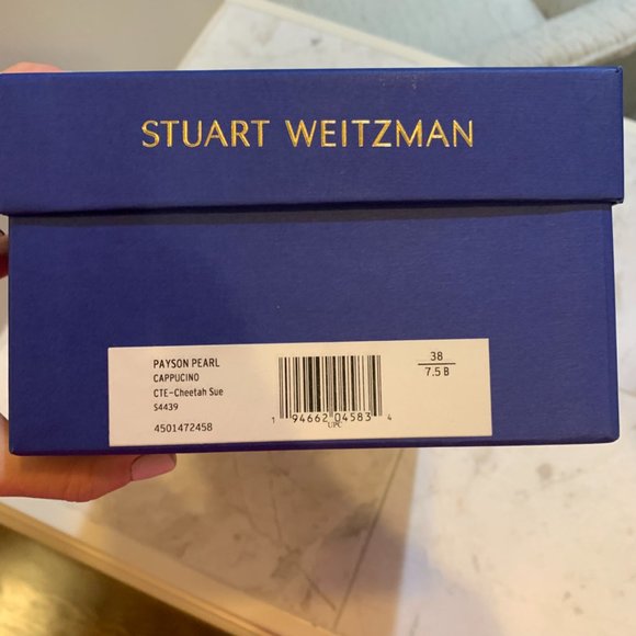 NWT Stuart Weitzman Payson Pearl Suede Loafer, Sz 7.5 - Picture 11 of 12